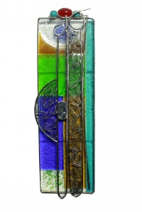 Shakil Ismail, 22 x 7 Inch, Metal & Glass Casting with Semi Precious Stone, Calligraphy Paintings, AC-SKL-022
